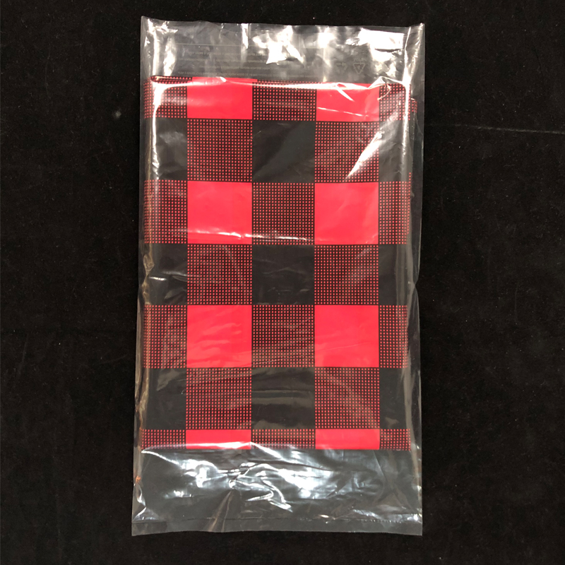 transparent plastic packaging bag