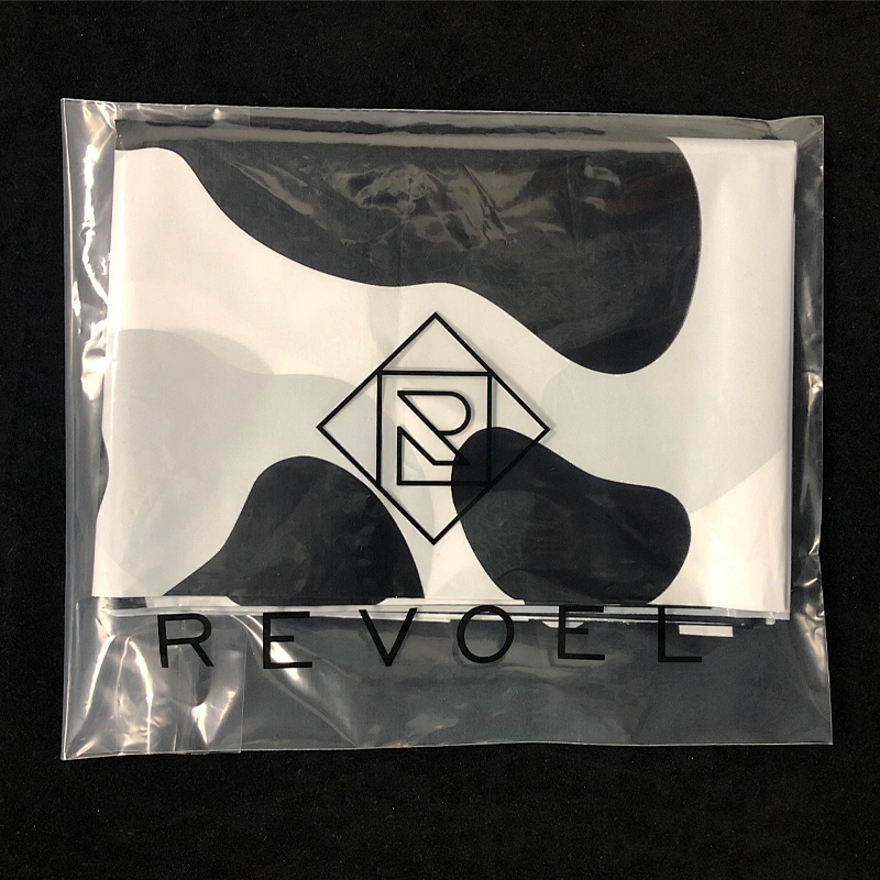 Transparent packaging bags degradable plastic bag for clothing recycling GRS certification self-adhesive bag