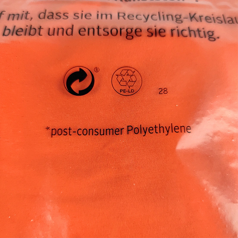 Custom plastic self-adhesive bag GRS degradable packaging Clothes wholesale plastic bags with logo