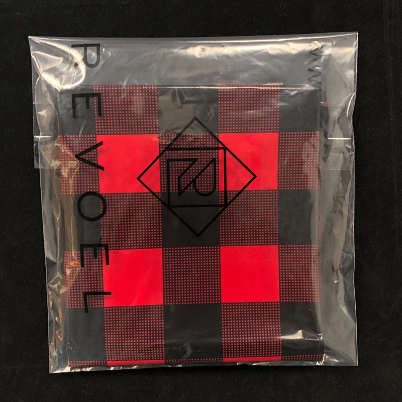 Transparent packaging bags degradable plastic bag for clothing recycling GRS certification self-adhesive bag
