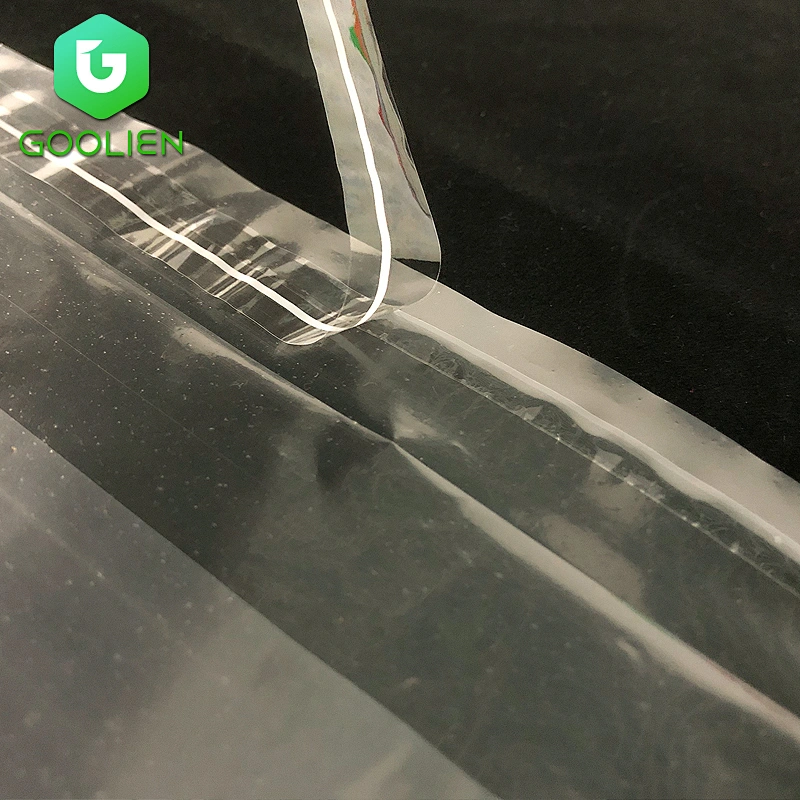 Custom transparent self-adhesive warning bag recycled plastic transparent bag for packaging clothes