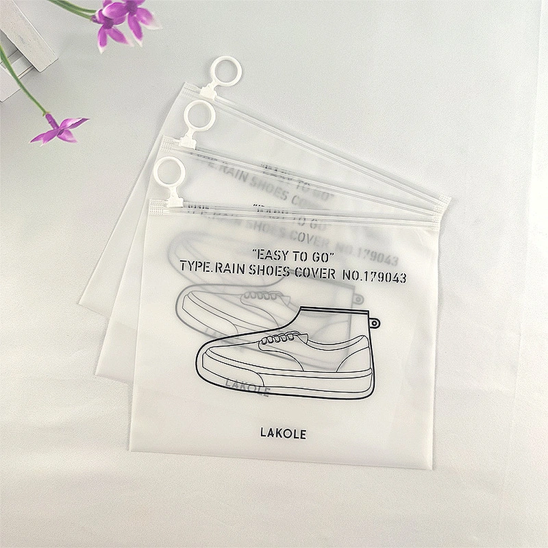 Customized plastic bag translucent zipper bag biodegradable zipper bag with logo