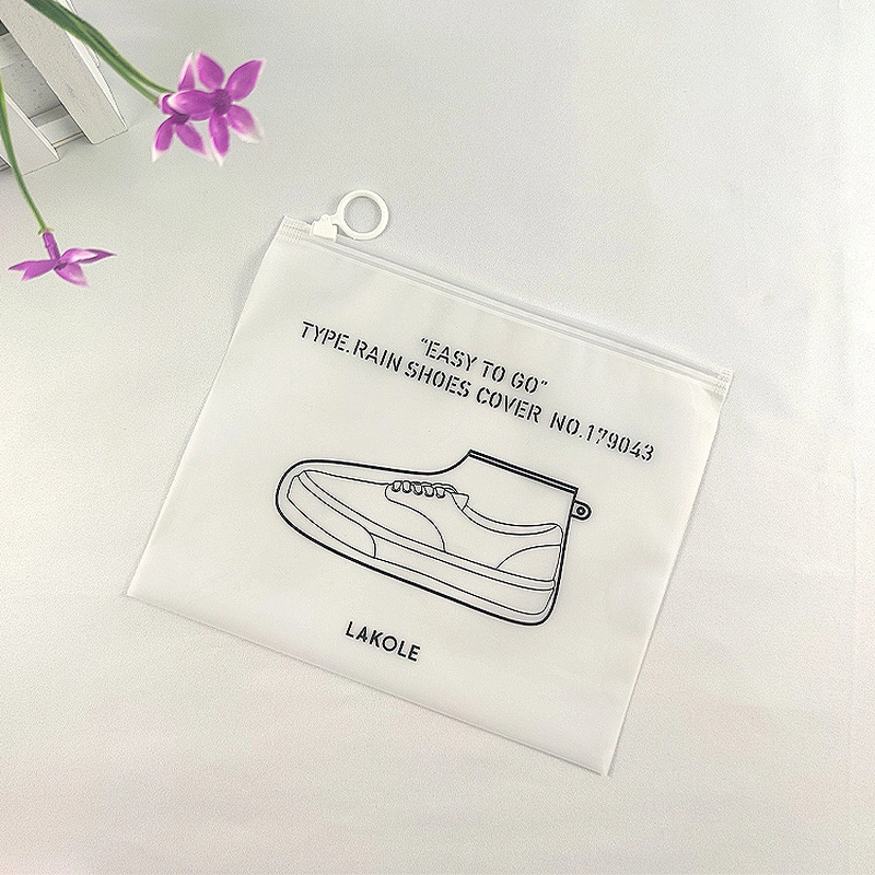 Customized plastic bag translucent zipper bag biodegradable zipper bag with logo