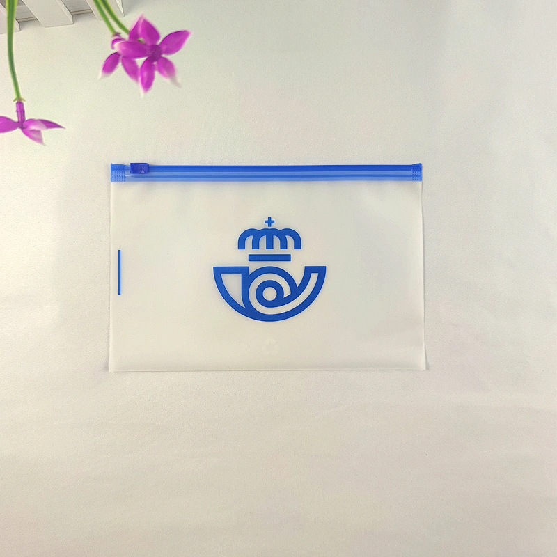 Clear plastic frosted zip bag Slider ziplock bag zipper bag for clothes
