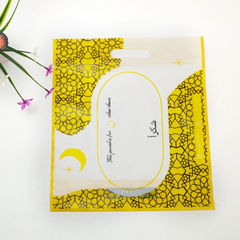 Biodegradable bags  ziplock bag with handle custom clear plastic bags with logo