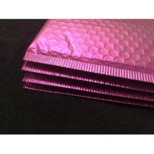 Custom  recycle bubble mailer bag pearlescent film bag sealing tape recyclable bubble bag for shipping