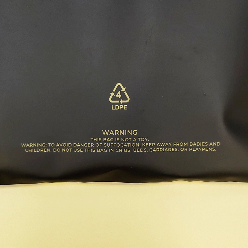 Custom printed ziplock bags frosted plastic zip lock bags with warning water proof ziplock bag