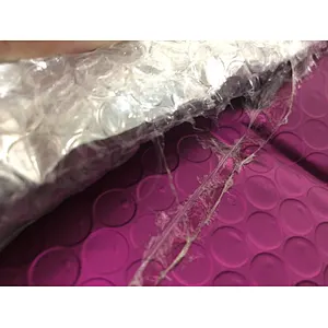 Custom  recycle bubble mailer bag pearlescent film bag sealing tape recyclable bubble bag for shipping