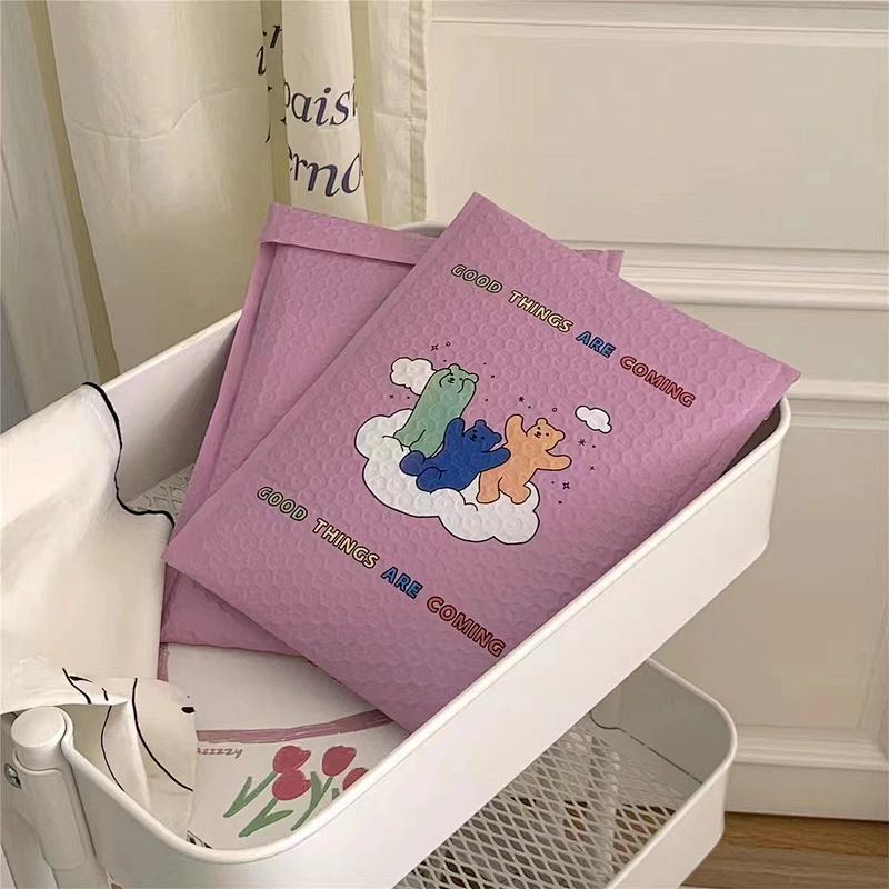 Custom recycle plastic mailing bags bubble explosion-proof water proof self-adhesive bag with logo