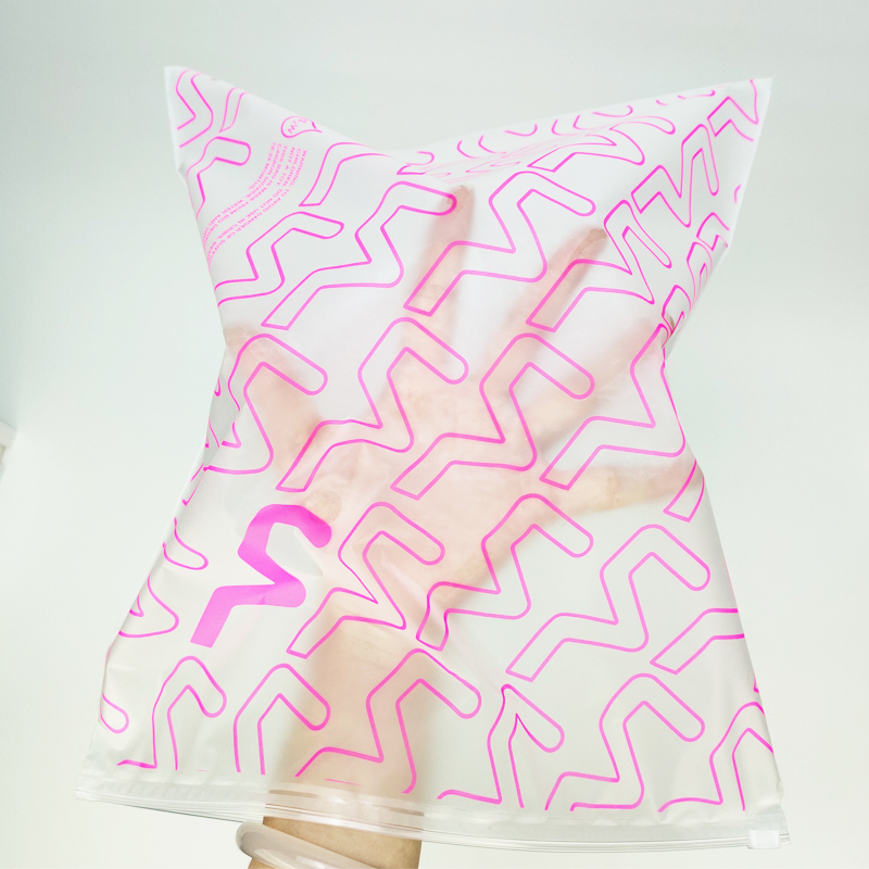 custom frosted zipper bag