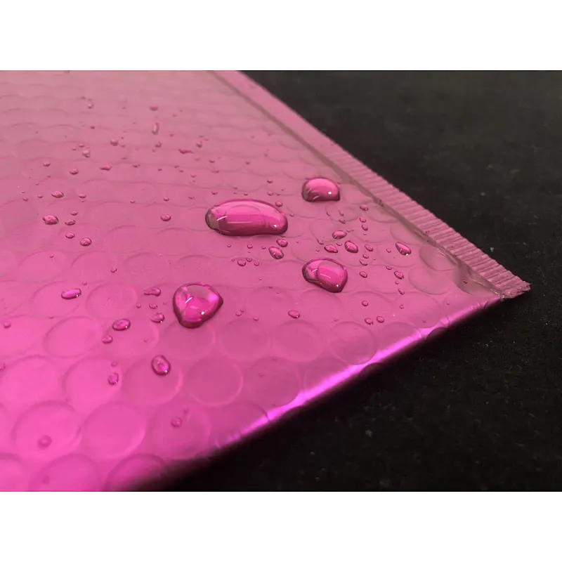 Custom  recycle bubble mailer bag pearlescent film bag sealing tape recyclable bubble bag for shipping