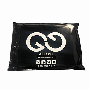 Custom courier bag plastic courier mailing bag black courier bag with logo