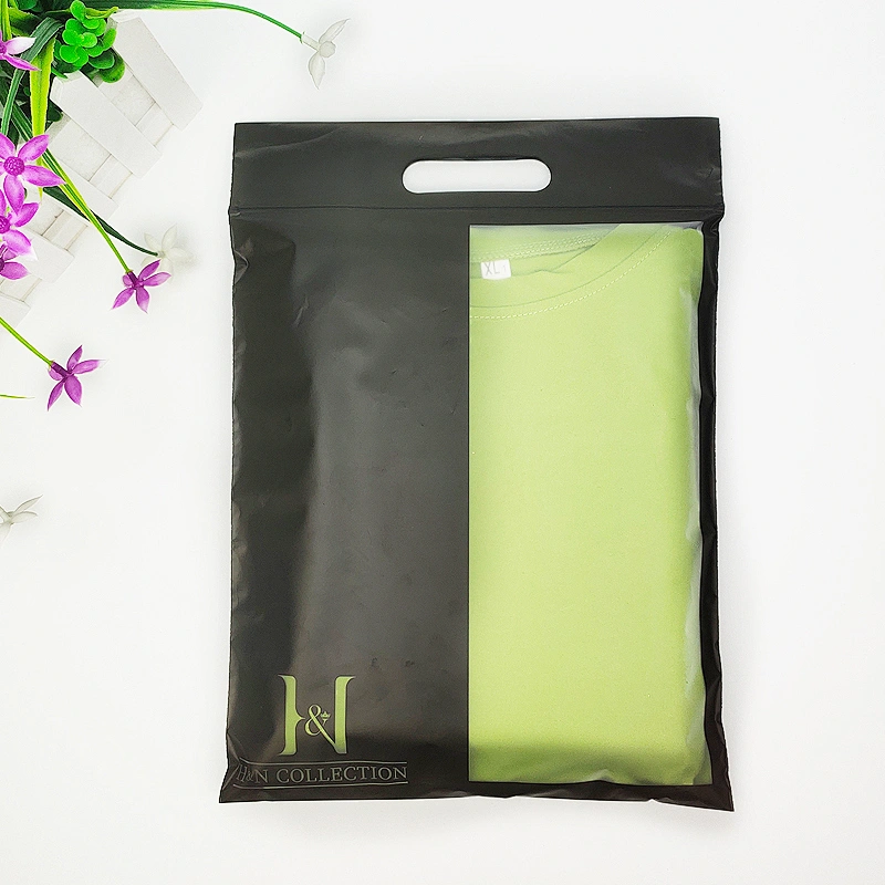Custom clothing ziplock bags frosted bone bag ziplock plastic bags for packaging