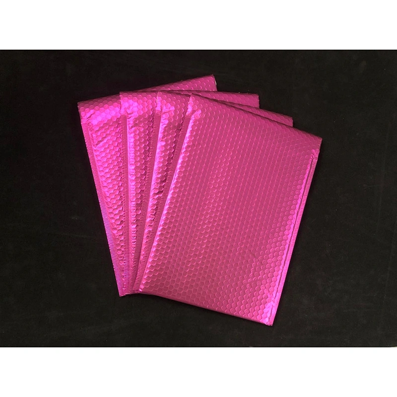 Custom  recycle bubble mailer bag pearlescent film bag sealing tape recyclable bubble bag for shipping