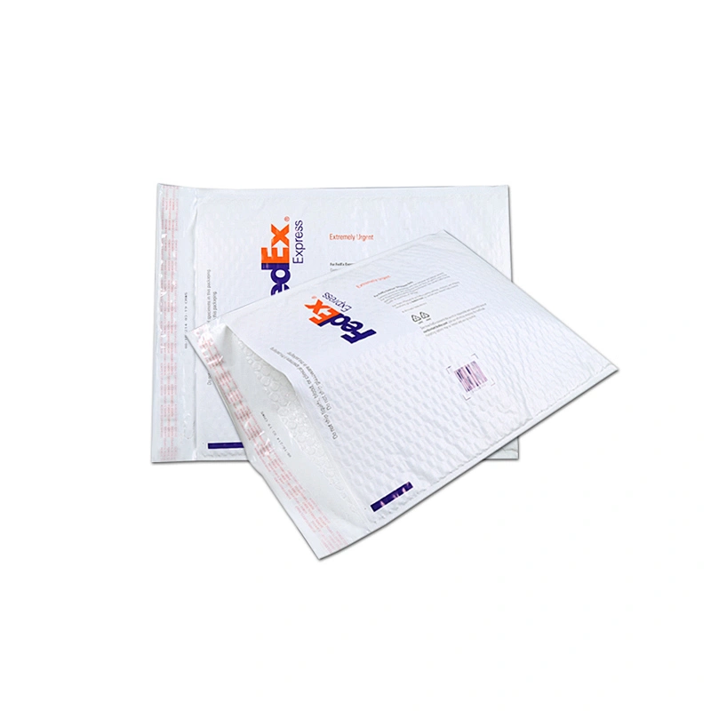 White bubble mailer bags for packing articles