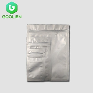 Self-sealing frosted aluminum foil bag moisture proof compound plastic bag customizable colors ziplock bag
