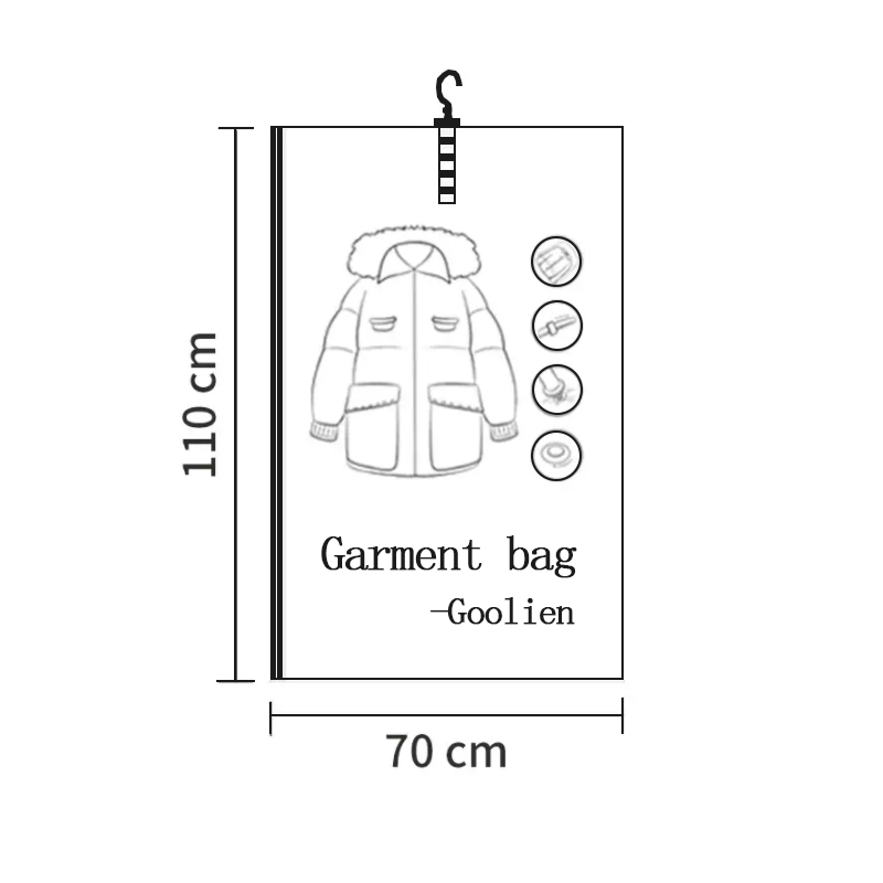transparent garment bags