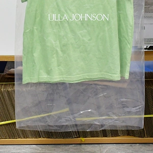 Customized clear reuse plastic garment bags dust cover with logo