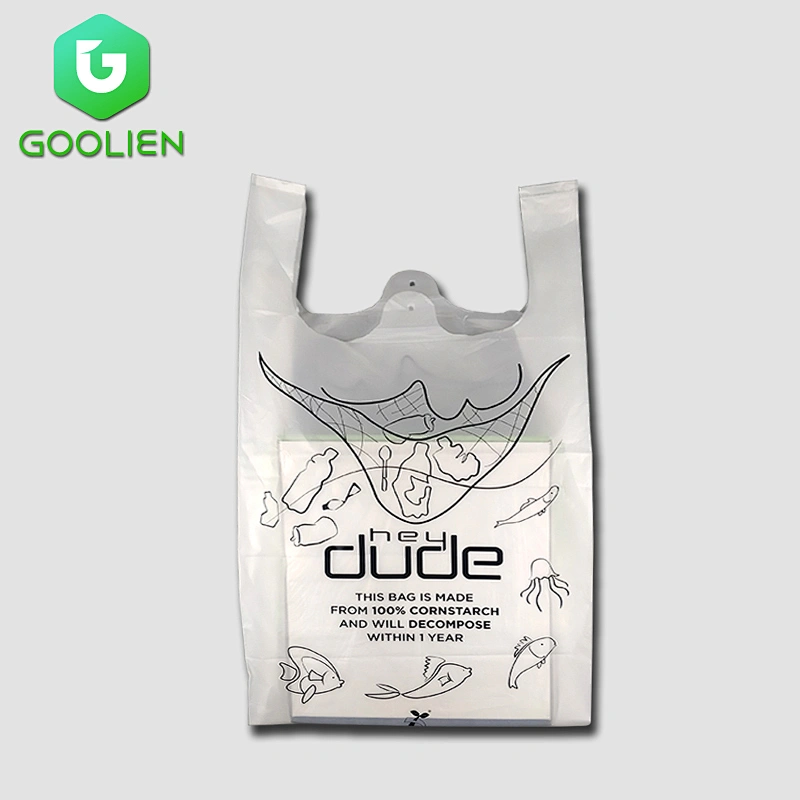 Corn starch biodegradable Vest bag