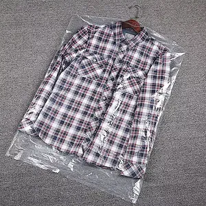 Transparent garment bags waterproof custom logo