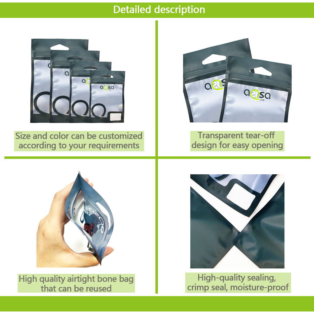 self-sealing frosted aluminum foil bag