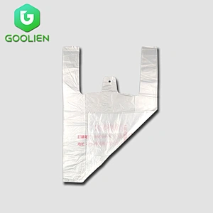 Corn starch biodegradable Vest bag