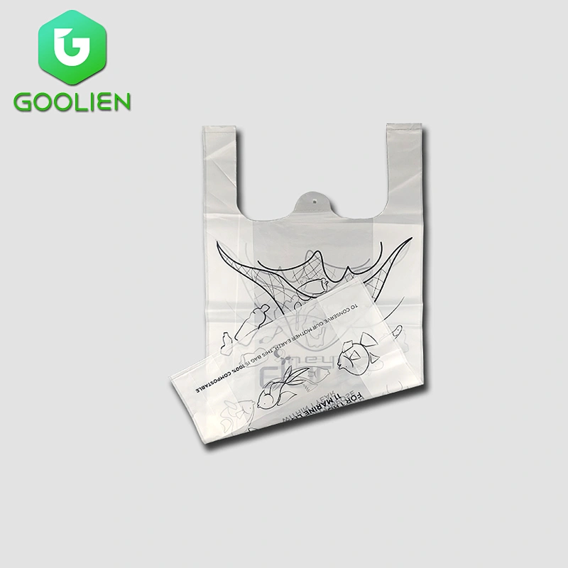 Corn starch biodegradable Vest bag