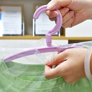 Customized clear reuse plastic garment bags dust cover with logo