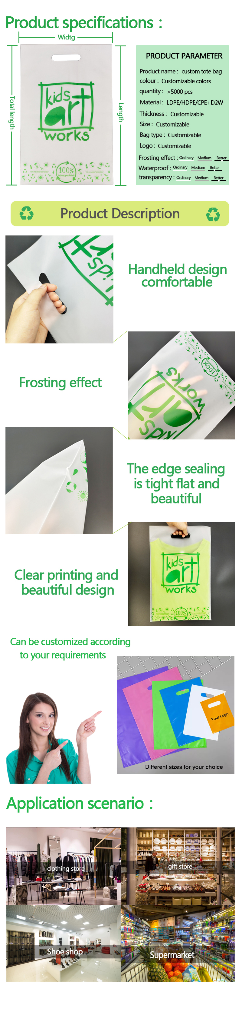 plastic bag with handle