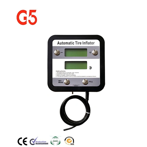 Digital Tyre Inflator Wall Mounted Automatic G5 Tire Inflators Cheap Price New Car 2 Display Show Preset Actual Pressure Gauges