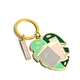 enamel leaf keychain