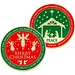  moneda de navidad de feliz navidad