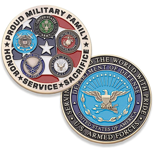 ejército de monedas de desafío militar