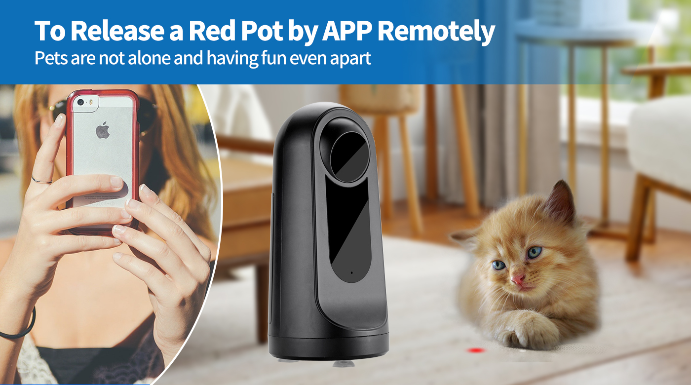 Eleshine HD 1080P Wi-Fi Pet Camera with Laser Tease TY015 Tuya WiFi pet camera installation and placement scenario image 8