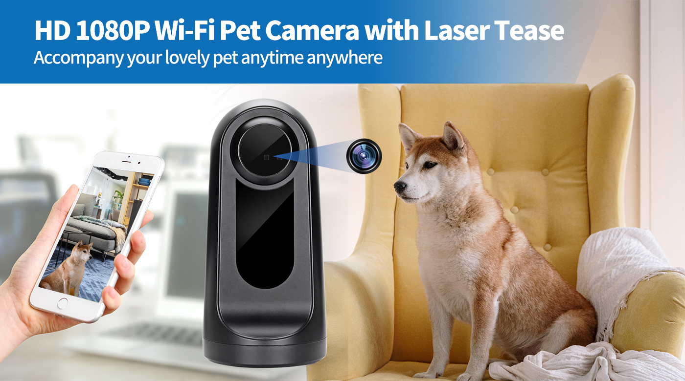 Eleshine HD 1080P Wi-Fi Pet Camera with Laser Tease TY015 Tuya WiFi pet camera OEM ODM B2B customization image 10