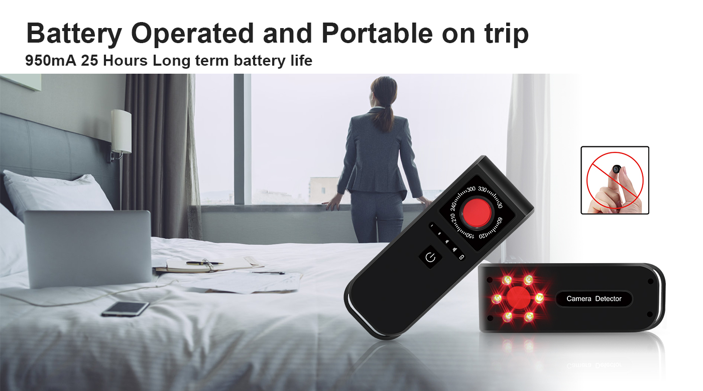 Eleshine Anti-Spy Hidden Camera Finder DE01 hidden camera finder portable detector close-up image 7
