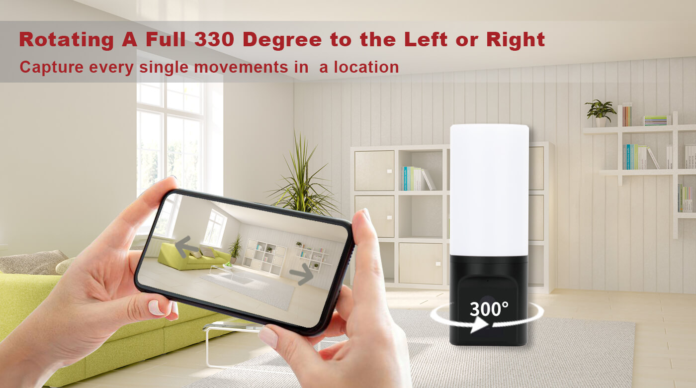 Eleshine Tuya Wall Lamp Wi-Fi Camera TY017 Tuya wall lamp WiFi camera night vision security monitoring image 7