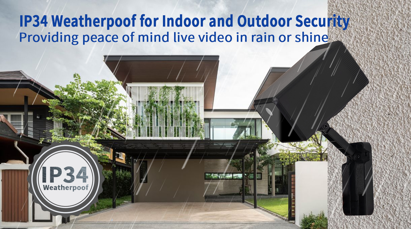 Eleshine Dual-Band Weatherproof Mini WiFi Camera (2.4G & 5.8G) IP055-E-Dual dual-band weatherproof WiFi camera outdoor installation scenario image 7