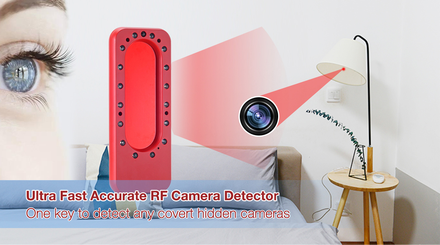 Eleshine Anti Spy Bug Detector DE09-1 anti-spy hidden camera detector package accessories and setup detail image 10