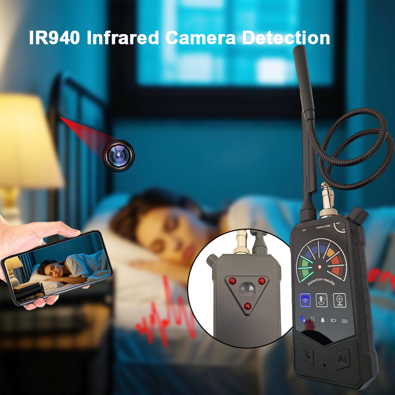 Eleshine Portable 3-in-1 intelligent Detector DE012 3-in-1 anti-spy detector portable detector close-up image 7