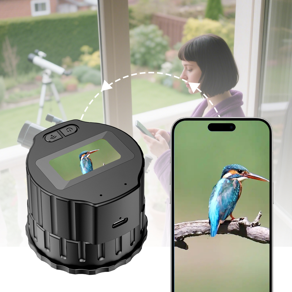 Qqmora Oculaire électronique de microscope Oculaire électronique USB 2.0 2MP pour lecteur de