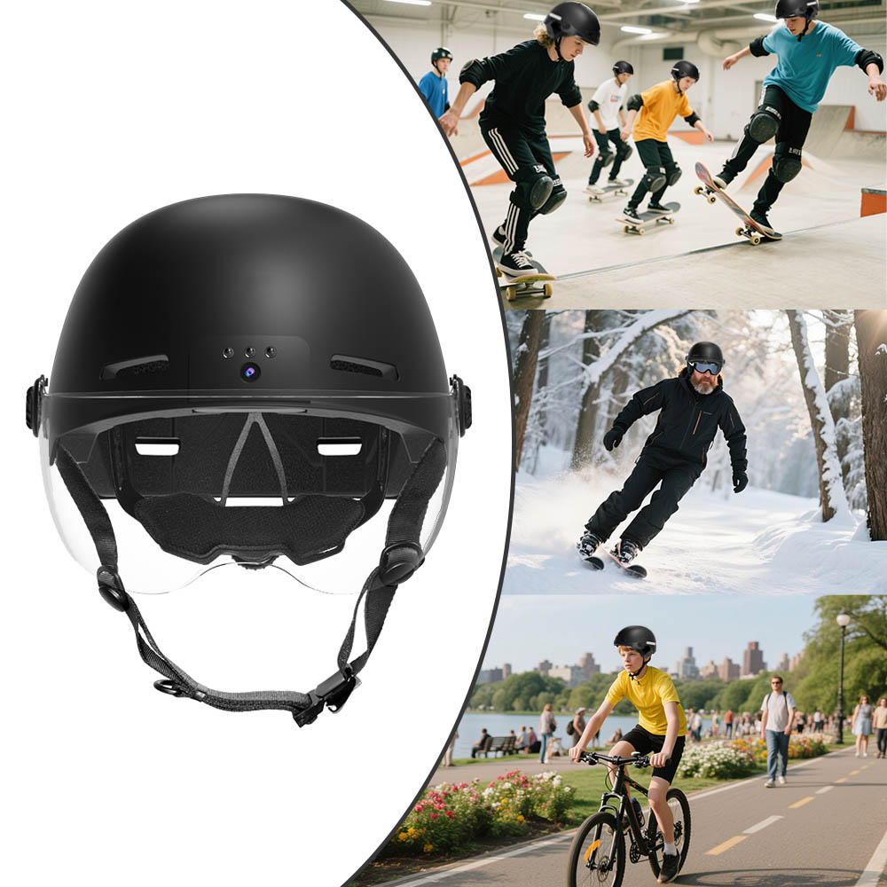 Eleshine Riding Camera Recorder Helmet RAW2 helmet action camera outdoor riding camera application image 5