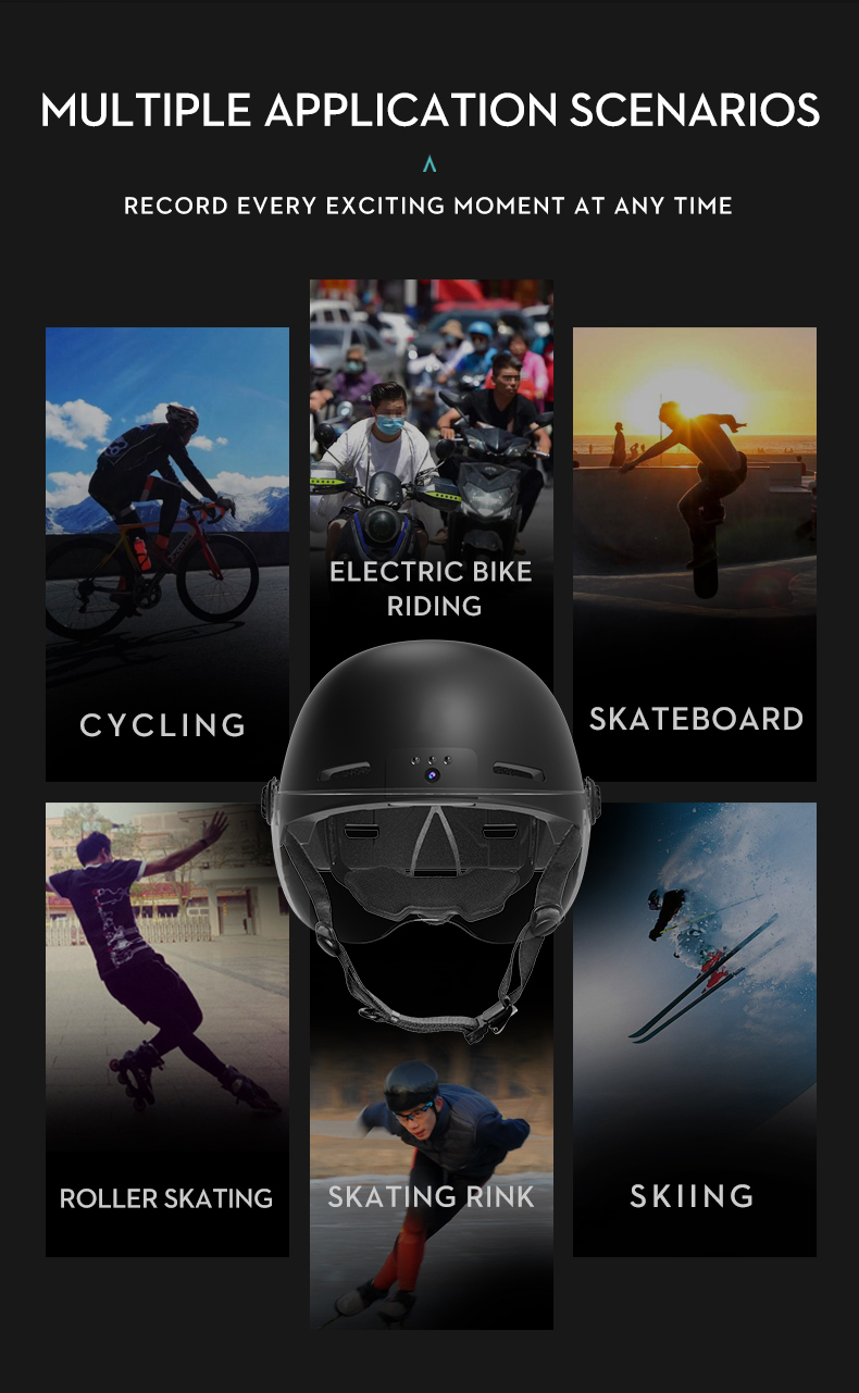 Riding Camera Recorder Helmet