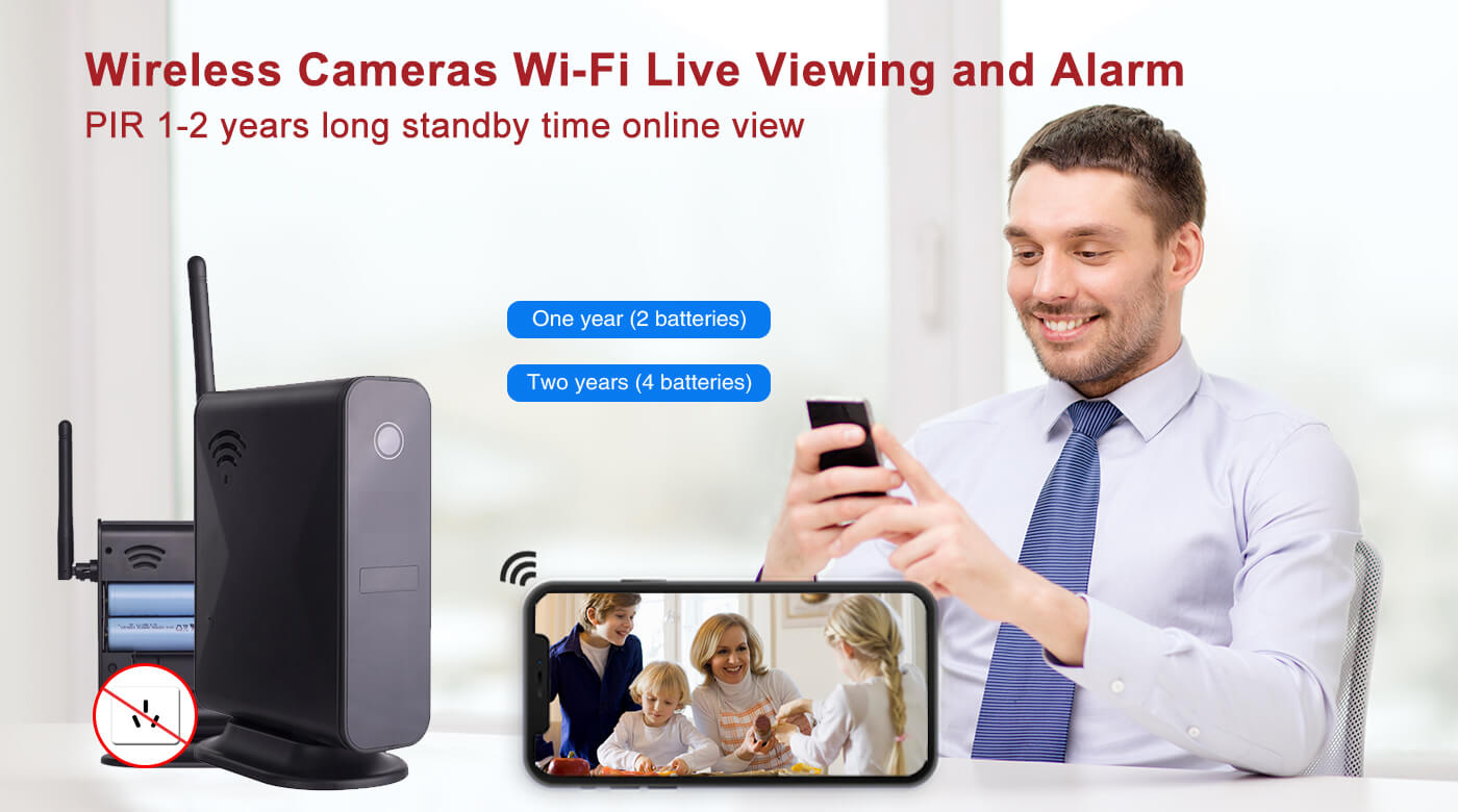 PIR 1-2 Years Standby Dummy Router Wi-Fi Camera
