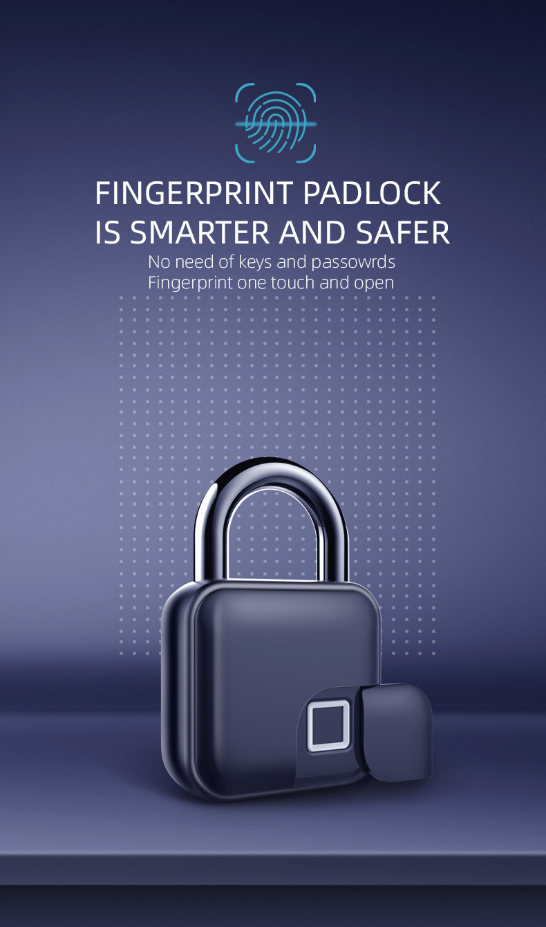 Fingerprint Smart APP Padlock
