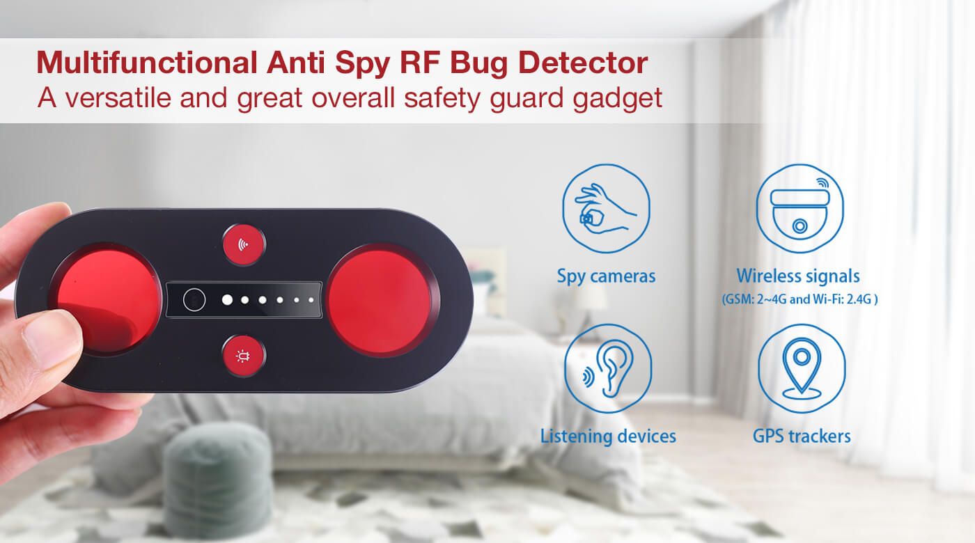 Eleshine Anti Spy RF Bug Detector DE010 RF bug detector button and indicator detail image 8