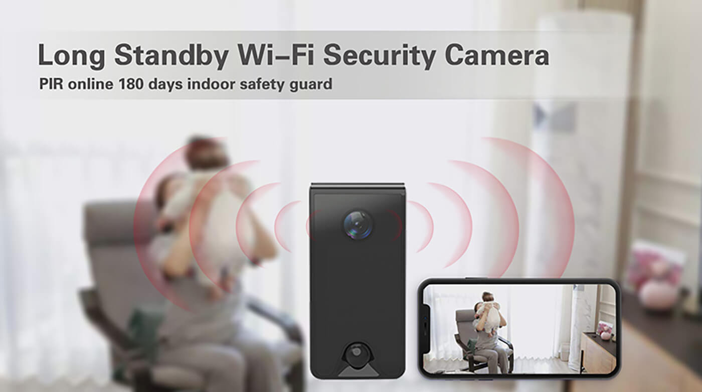 Eleshine HD 1080P Battery Wi-Fi Security Camera LS002 battery WiFi security camera hidden camera design and product detail image 7
