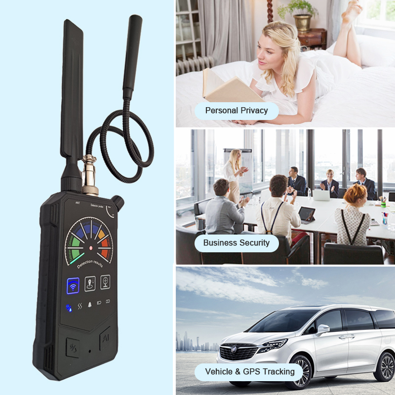 Eleshine Portable 3-in-1 intelligent Detector DE012 3-in-1 anti-spy detector privacy protection inspection application image 6