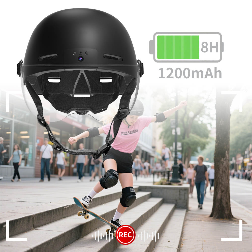 Eleshine Riding Camera Recorder Helmet RAW2 helmet action camera wireless WiFi camera feature image 4