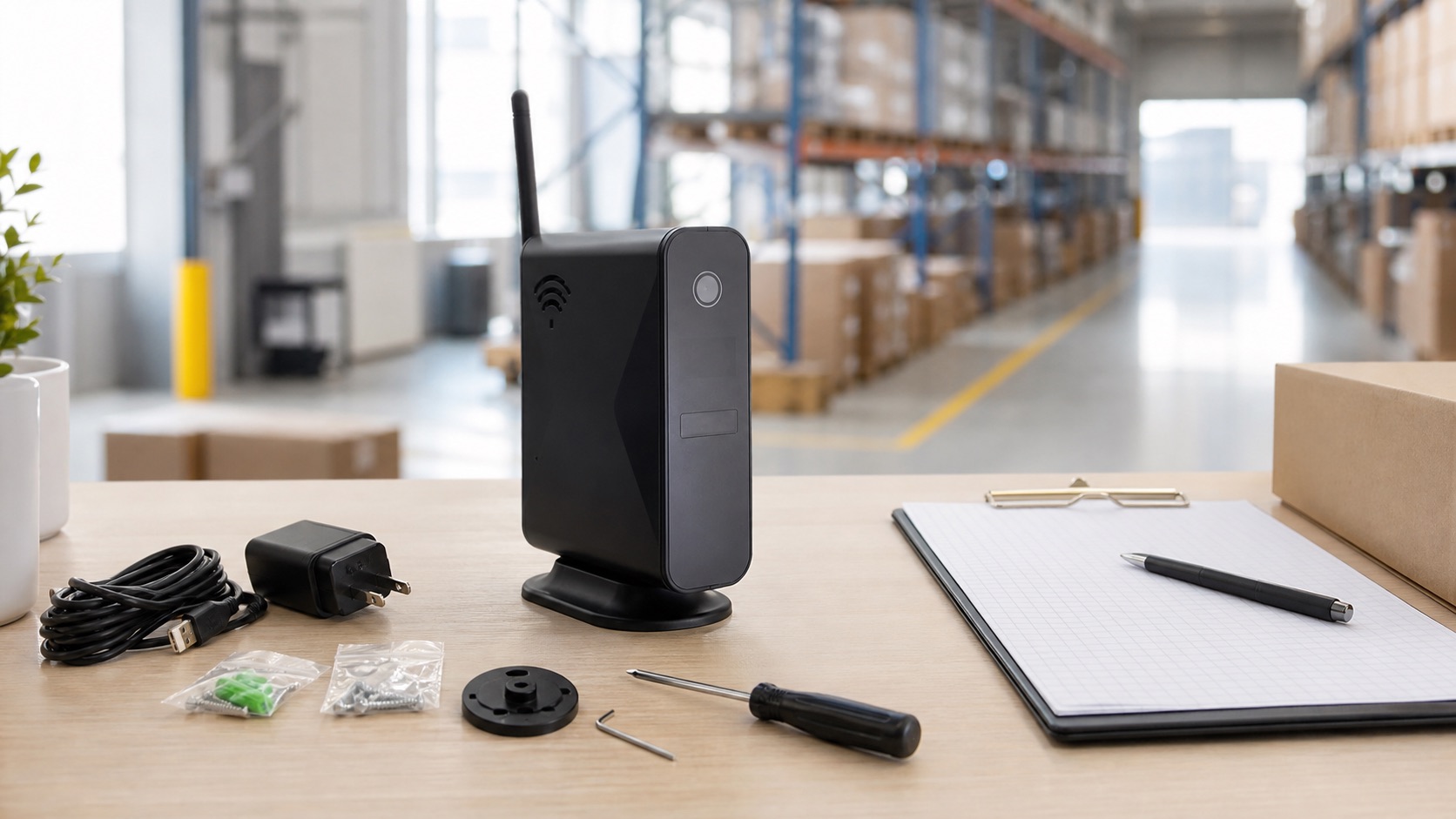 LS009 long-standby battery WiFi camera evaluated for an authorized warehouse security project